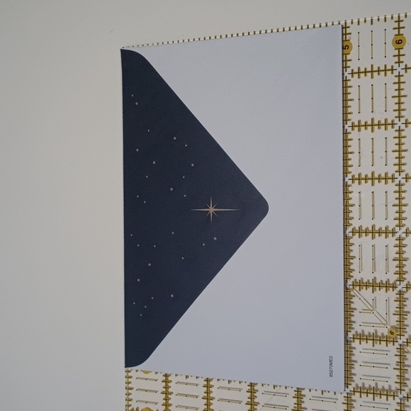 $2 Add-on Foil Wise Men Christmas Card & Envelope Silver Navy Blue - Picture 9 of 10